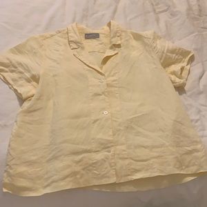 Everlane linen short-sleeve notch shirt